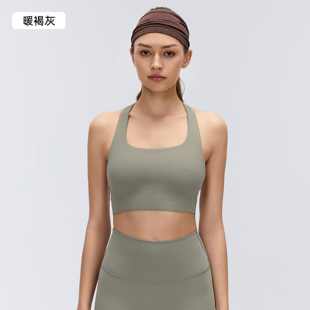 Women's sports bra - shockproof, anti-sag, beautiful back design - running, yoga, professional training, fitness vest d26095