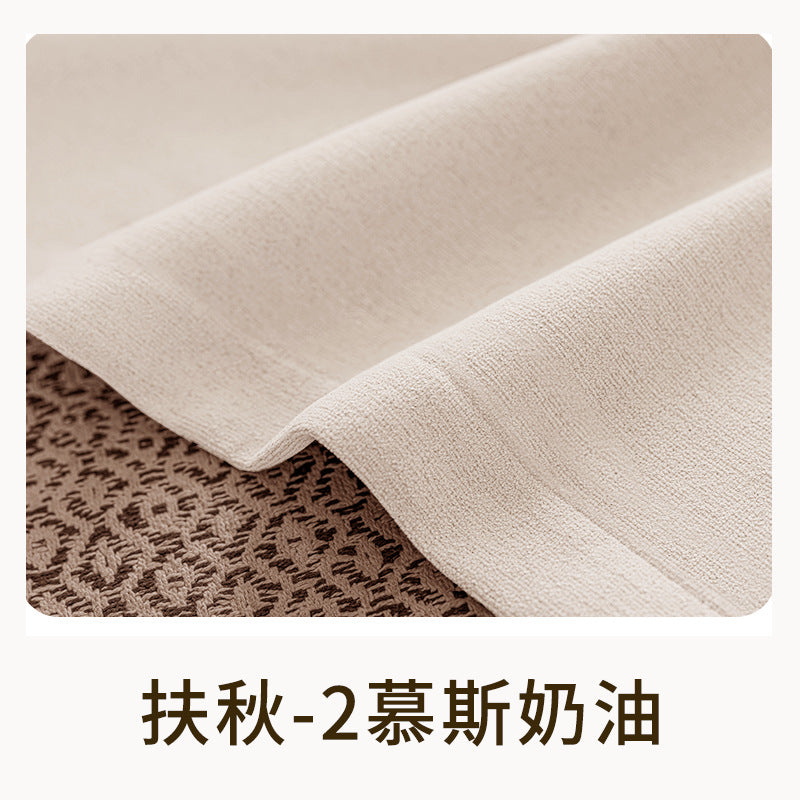 New double-sided chenille cotton linen blackout curtains - premium style for bedroom, living room, balcony - vintage-inspired ready-made curtain fabric
