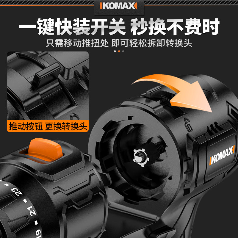Cordless drill & impact drill combo - home use lithium battery drill driver - rechargeable mini pistol grip drill - drilling & electric screwdriver