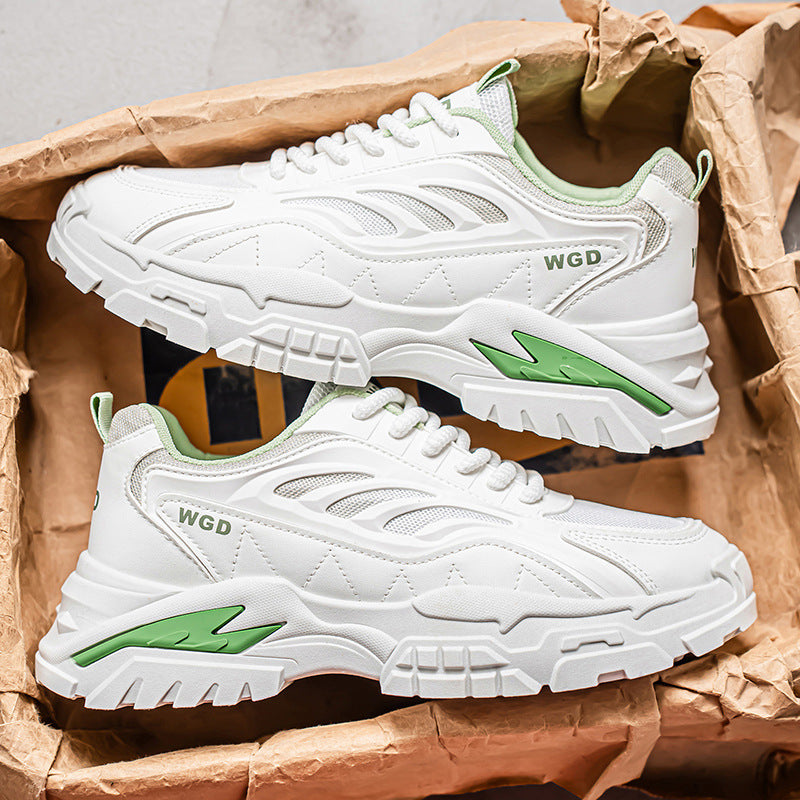 Men's chunky sneakers 2025 new winter versatile casual running shoes men's thick-soled casual athletic shoes
