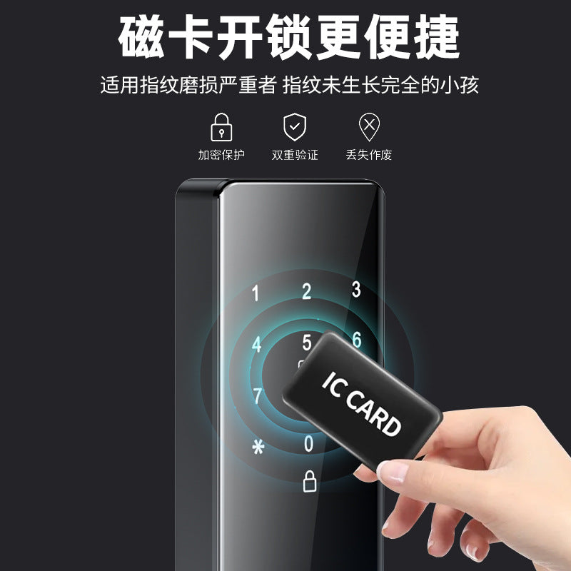Semi-automatic fingerprint security door lock, ttlock electronic lock, tuya smart lock, password lock, fingerprint lock