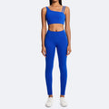 European and american new eco-friendly fabric racerback sports bra women's yoga top high-impact shockproof running yoga vest