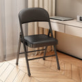 Folding chair - perfect for dorms, student halls, study, home dining, simple portable stool with backrest, computer desk chair