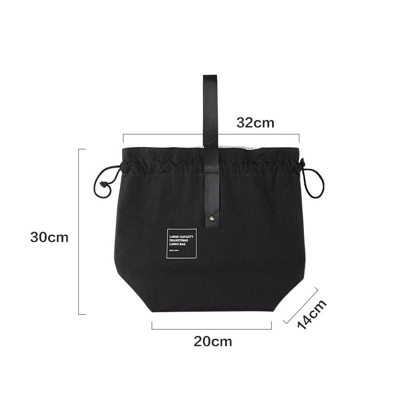 Lunch box thermal insulation bento meal bag bundle mouth portable student lunch box bag office workers bring rice light and small lunch bag