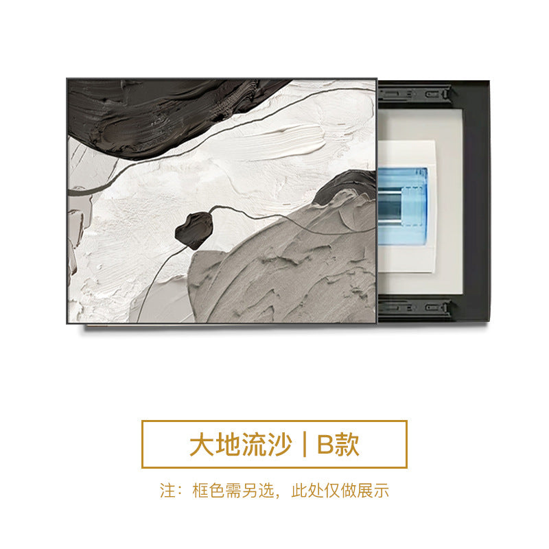Abstract meter box decorative painting modern simple occlusion box restaurant switch distribution box living room aisle switch hanging painting