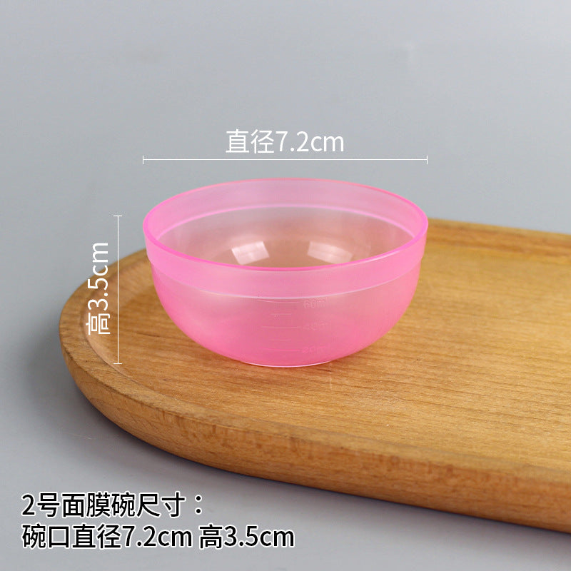 Beauty bowl spa mask mixing tool plastic mask bowl wholesale set - flat rim bowl
