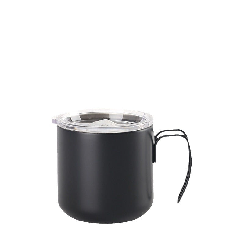 12oz stainless steel coffee mug with handle, double-walled business insulated tumbler, vacuum insulated mug, 304 stainless steel