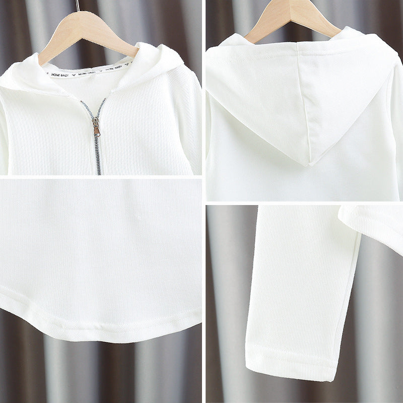 Girls' hoodie - new spring/autumn/winter  collection - stylish and trendy, perfect for layering. long-sleeved casual top for kids and teens