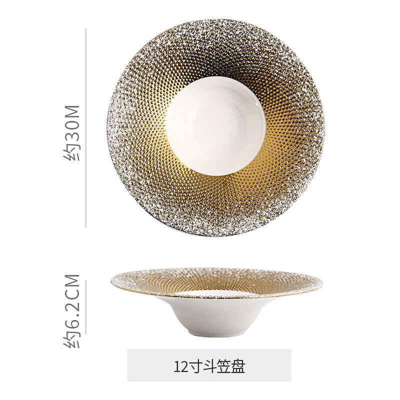 Instagram-worthy luxury ceramic dinnerware: perfect for restaurants, hotels, and home. elevate your presentation with these high-end dessert plates, unique steak dishes, and fruit salad bowls