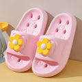 Eva kids' leak-proof cartoon anti-slip hollow-out summer home quick-dry baby slippers bathroom girls' bath slippers