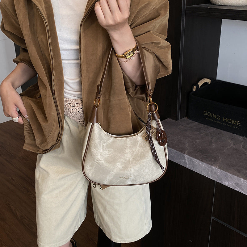 niche style design dumpling bag for women new arrivalk-styleretrowork clothing shoulder bag trendyeasiest for matchstylish armpit bag