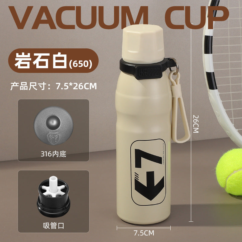 Amazon cross-border 316 stainless steel thermos cup travel kettle straw sports water kettle outdoor hikingcycling water kettle