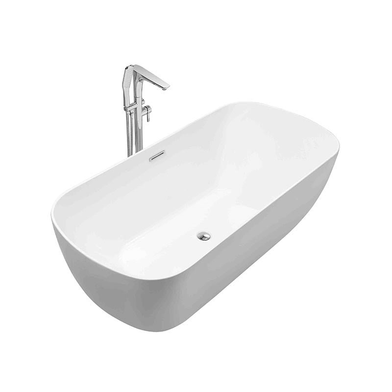 Sannora bathroom size apartment hotel acrylic oval thin edge adult independent bathtub 1.7 meters