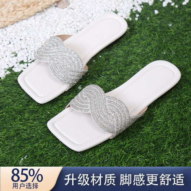 summer new arrival: plus-size women's flat slippers for cross-border e-commerce. available in sizes 35-43. wholesale options available. dropshipping to  and