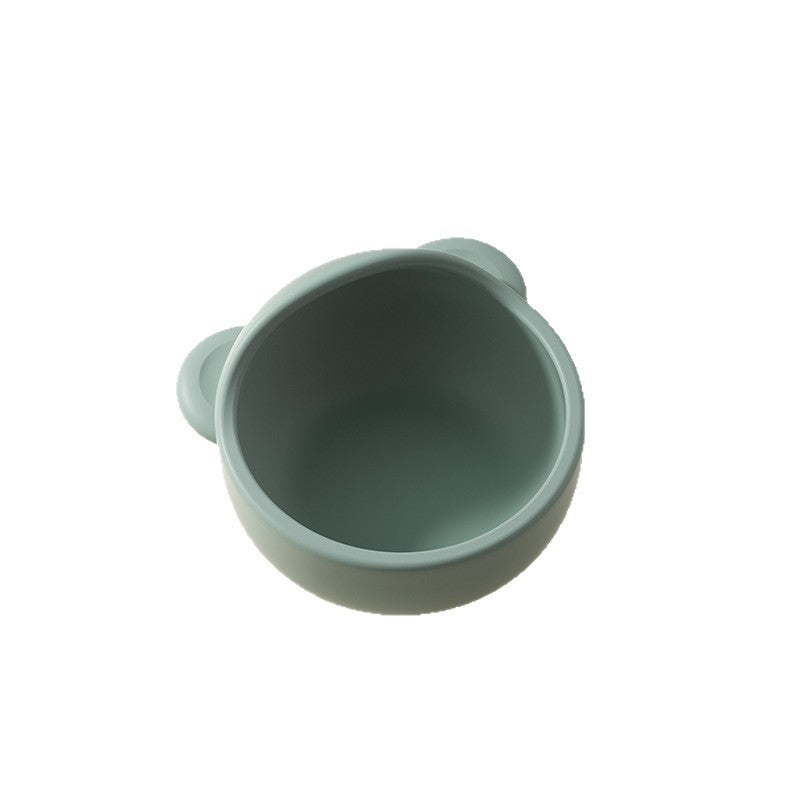 All-in-one baby feeding bowl set - anti-spill, non-slip silicone tableware for home use