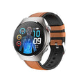 High-end silver dial [large health dial] - brown leather + charging head