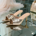 2026 european and american export new pointed-toe single strap high heel sandals - women's fashionable, sexy, versatile stiletto heel slippers for outdoor wear