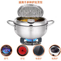 Thickened compound bottom 304 stainless steel tempura fryer with oil filter japanesefor home temperature controlled non-stick small fryer