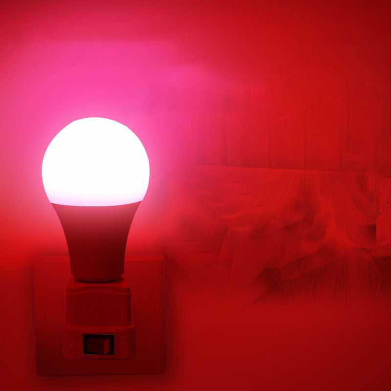 LED color light bulb, colorful ambient light bulb A60pc ball bulb E27 screw indoor lighting ambient night light
