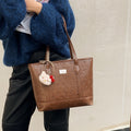 High-end retro bag for women, new autumn collection, versatile basket bag, fashionable and textured shoulder bag, large capacity tote bag