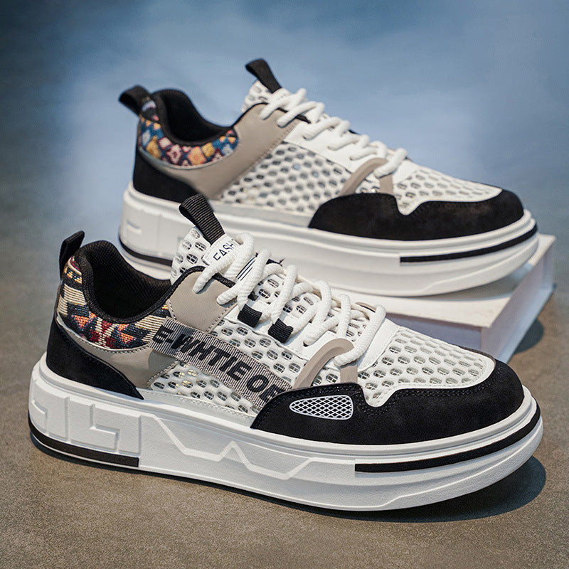 Men's breathable mesh sneakers, lightweight casual athletic shoes, new 2026 summer collection, trendy sneakers for students