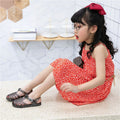 new summer closed-toe women's hollow-out sandals, fine glitter flat crystal roman sandals, jelly shoes, rain boots, kids' shoes