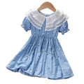 Girls' summer dress  new floral print mesh princess dress for toddler and little girls