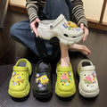 2025 women's clogs - summer outdoor wear, cloud-like comfort, height-boosting thick sole, non-slip, trendy, popular, cute beach sandals