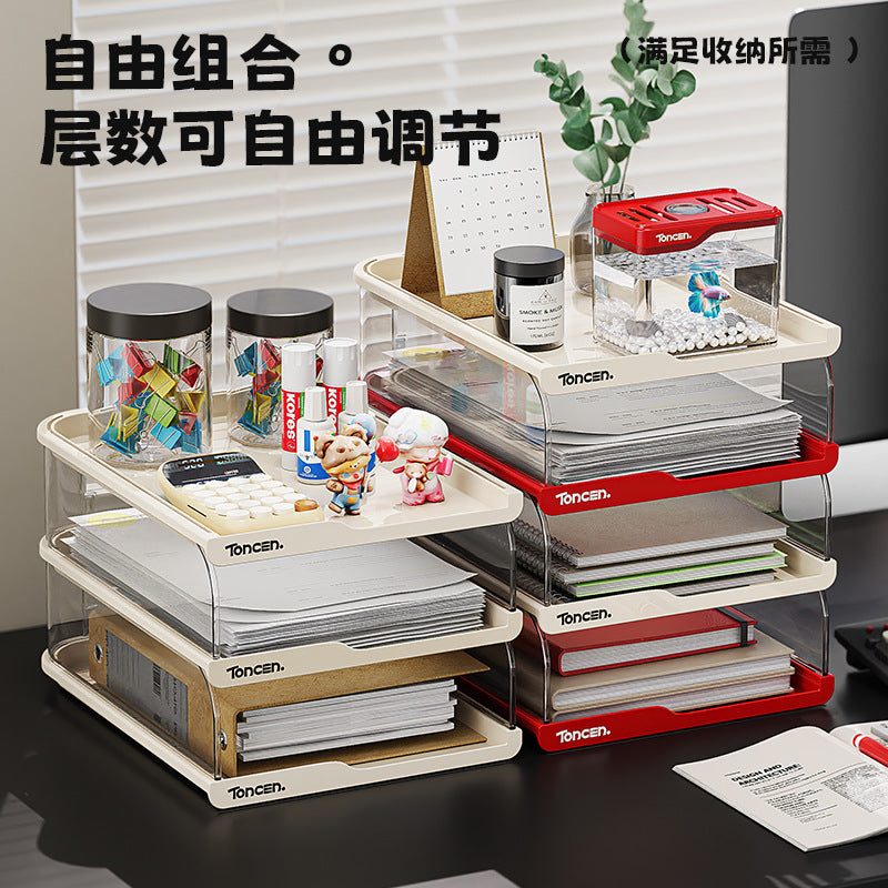 Desktop Bookshelf Desk Storage Shelf Desk Book Storage Shelf Desk Documents Children's Picture Book Box Cross-border