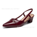 Export cross-border 2026 summer new pointed toe stiletto heel belt buckle elegantoutwear one-piece buckle sandals
