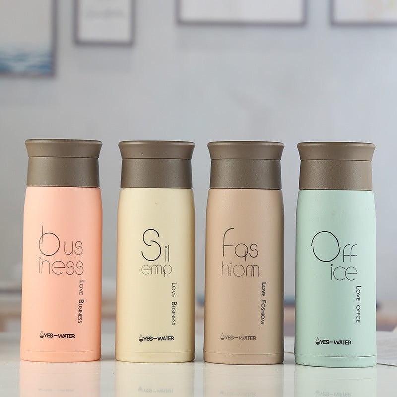 New arrival glass personalized logo double-layer plastic glass water cup business advertising cup printing floor push drainage gift cup
