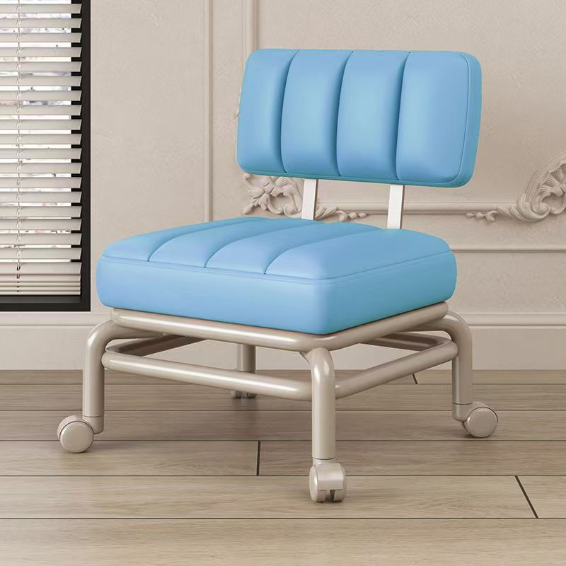 Manufacturer wholesale universal wheel stool pulley square Internet celebrity lazy backrest chair household with wheel shoe change dismantling express