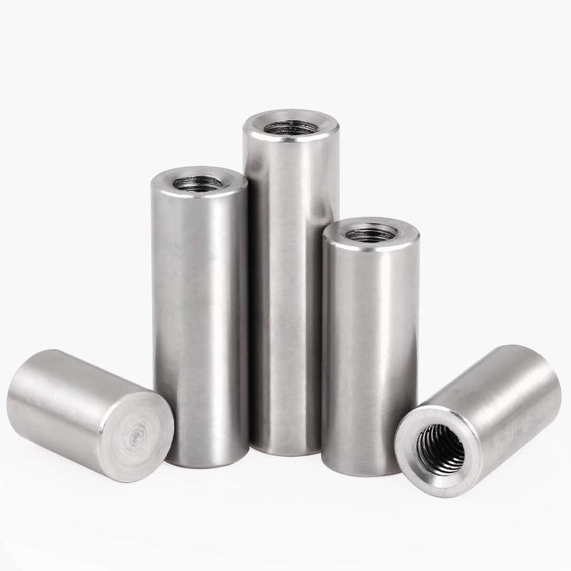 304 stainless steel single head internal thread cylindrical pin GB120 inner tooth perforated support column connecting rod guide column M4M6M8