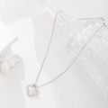 Four-leaf clover necklace wholesale new cross-border alloy jewelry niche high-end diamond-encrusted necklace pendant women's clavicle chain