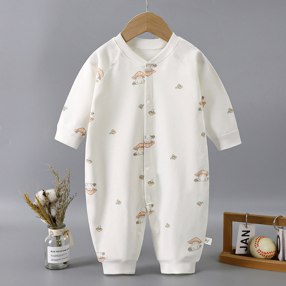 Baby romper, seamless bodysuit, long sleeve, 100% cotton, class a, crawling suit, spring/autumn/all seasons, newborn clothes