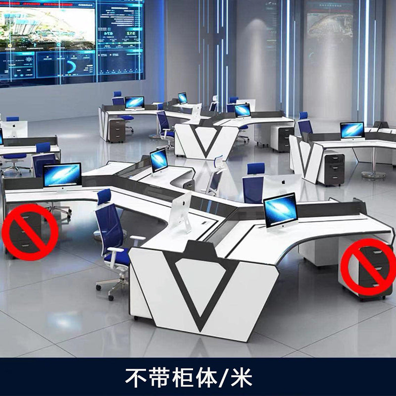 Saint li operation console console paint technology command console control room monitoring console multi-slot computer desk