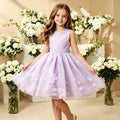 European and american style girls' sleeveless floral princess dress - perfect for weddings, flower girls, birthday parties, and evening events