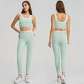 new arrivalfake two-piececontrast color white striped hip lifting pants suspender running sports intimates bra yoga suit