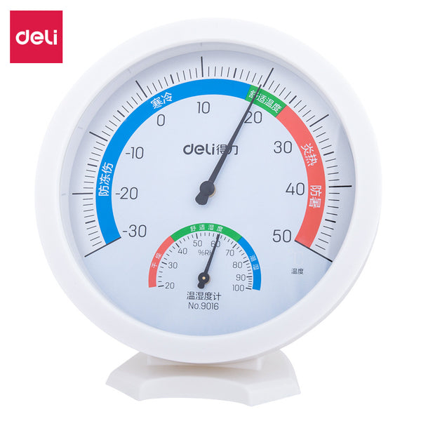 Deli 9016 Indoor and outdoor thermometer Household thermometer Thermometer Room thermometer Room moisture thermometer