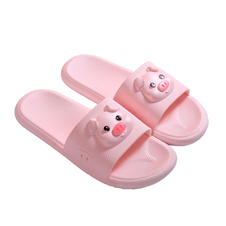 2023 new cartoon bathroom slippers for men, home bath non-slip slippers, couple's slippers for women, thick sole