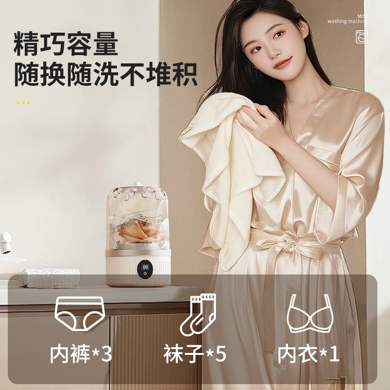New arrival laundry cup intimates mini washing machine underwear small wireless portable sock washing machine fully automatic small