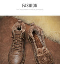 Snow boots men's shoes high-top winterfleece-linedheattechthickenednortheast cotton shoes fur all-in-onewaterproofnon-slip cotton boots