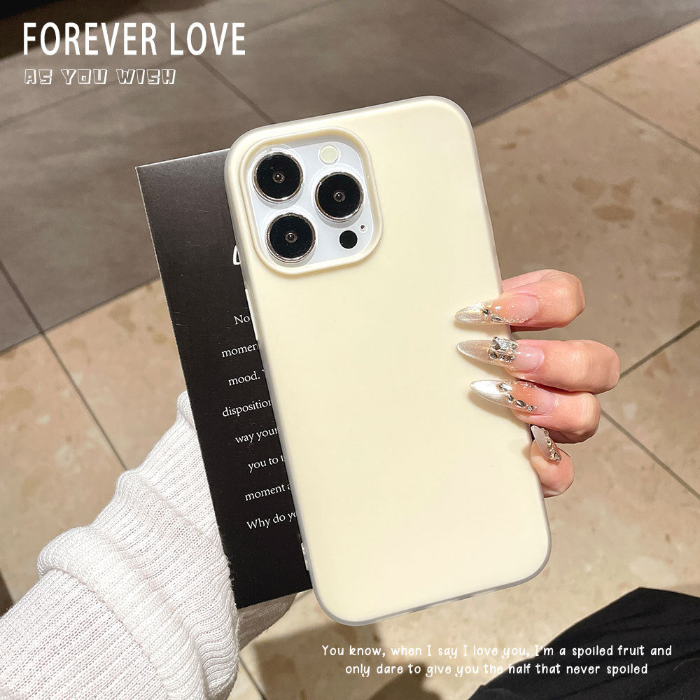Skin-feeling jelly suitable for iphone17promax mobile phone case apple 16 light luxury antique white mobile phone protective case 15