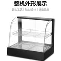 Commercial insulated display case, thermostatic insulated cabinet, small commercial heated display case, countertop food display cabinet for stalls, burger display case
