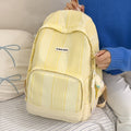 New sweetheart girl wavy plaid backpack - unique design, minimalist style, versatile and perfect for female college students