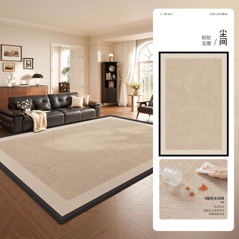 Carpet living room medieval style classysense retro no-wash wipeable waterproof anti-fouling sofa coffee table floor mat stain-resistant carpet