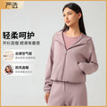 Hooded zip-up cardigan women's autumn/winter new arrival loose casual sweatshirt running fitness activewear top daw166