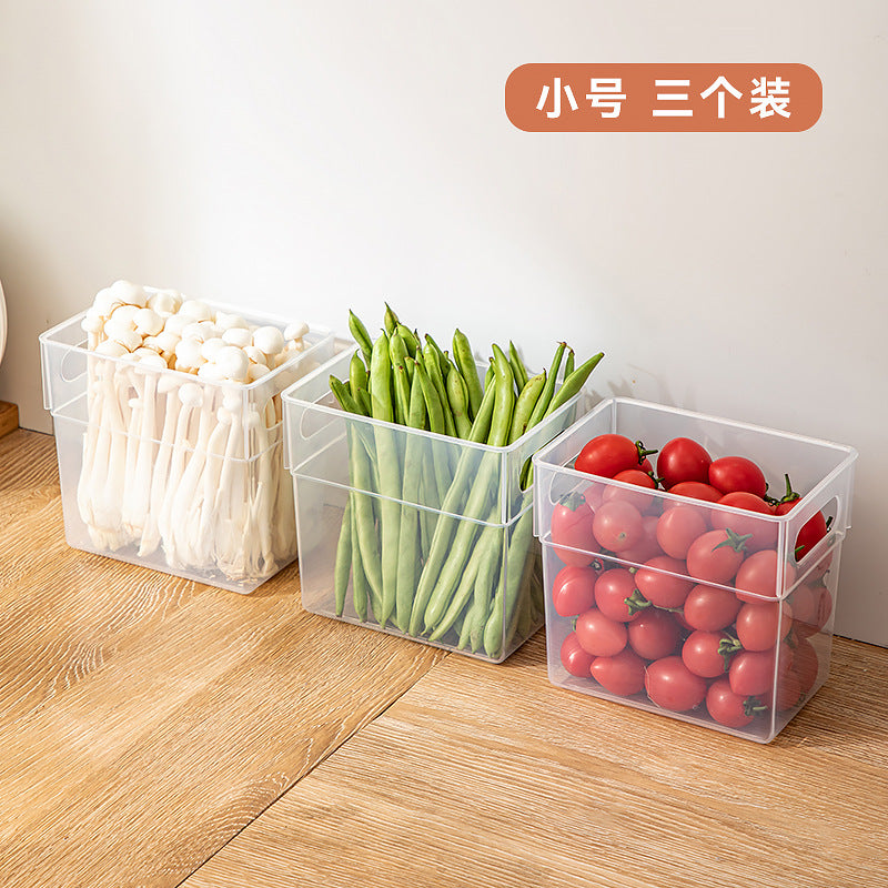 Kitchen Vegetables and Fruits Refrigerator Storage Box Transparent Frozen Fresh-keeping Box Food Grade Beverage Dumplings Egg Storage Box