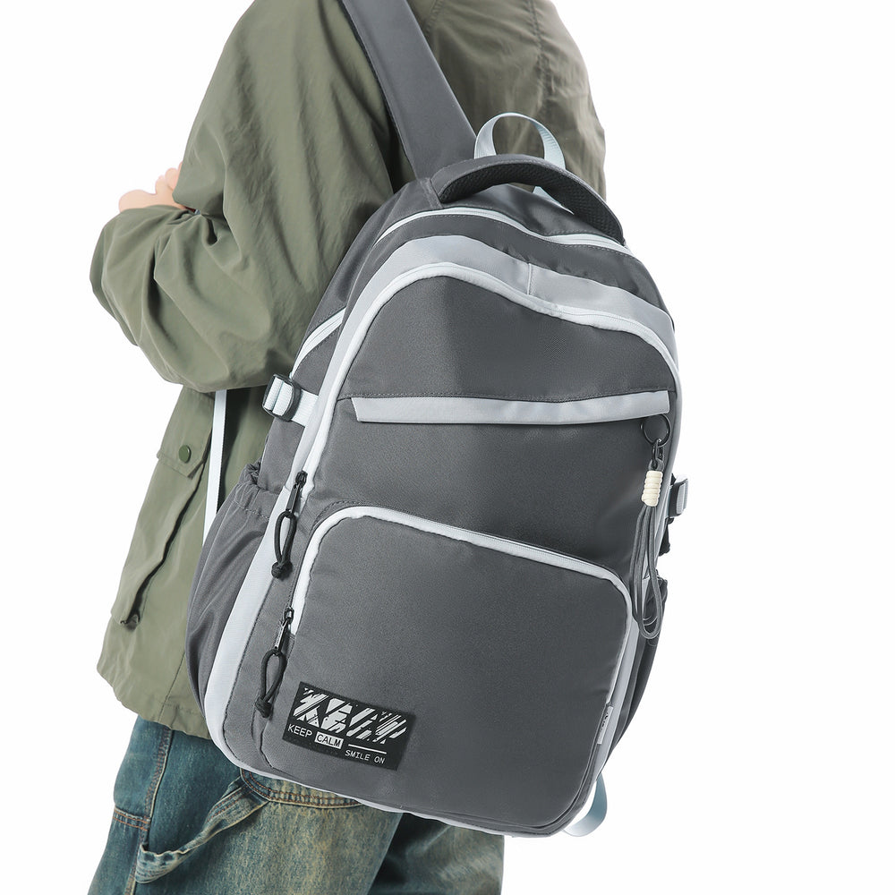 2026 new student backpack - large capacity, multiple compartments, wear-resistant, factory direct, in-stock wholesale, cross-border double shoulder backpack
