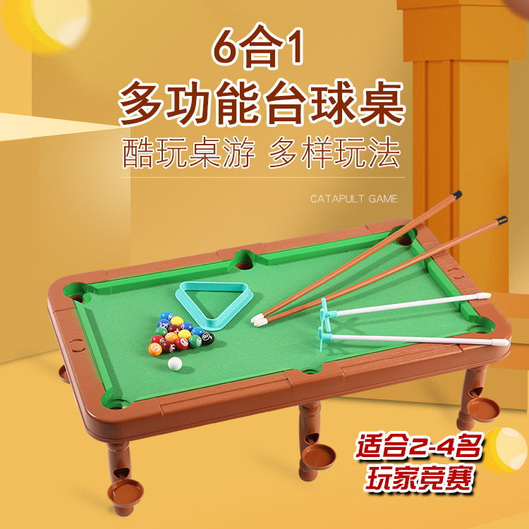 best-selling pool table, suitable for home use, mini pool table for kids, multi-functional board game toy, indoor two-player game for men